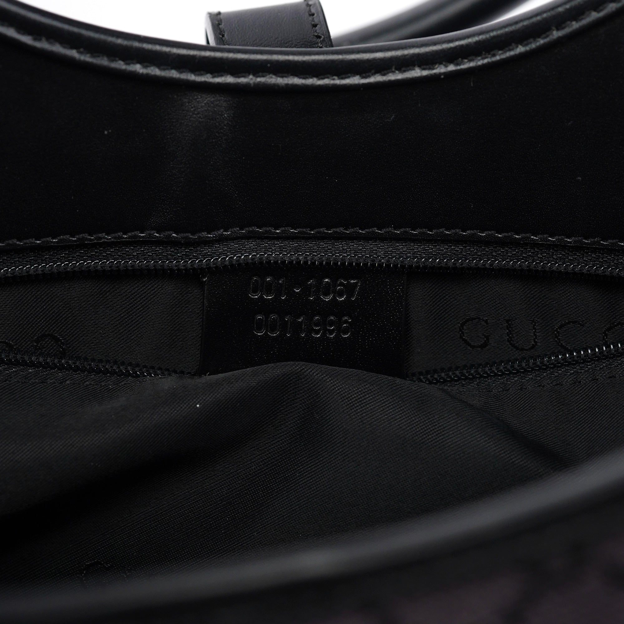 001 1067 Black GG Jackie Shoulder Bag