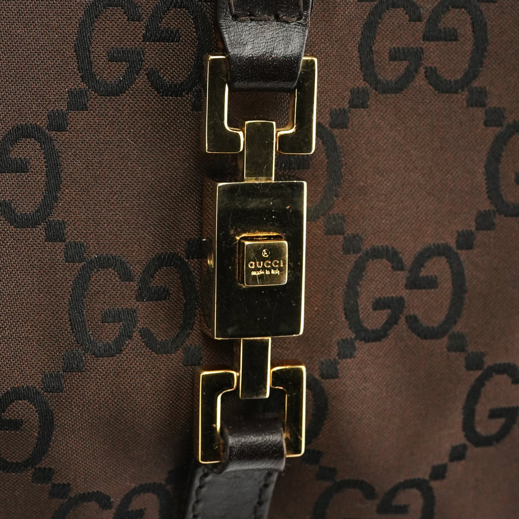 001 1068 Dark Brown GG Jackie Shoulder Bag