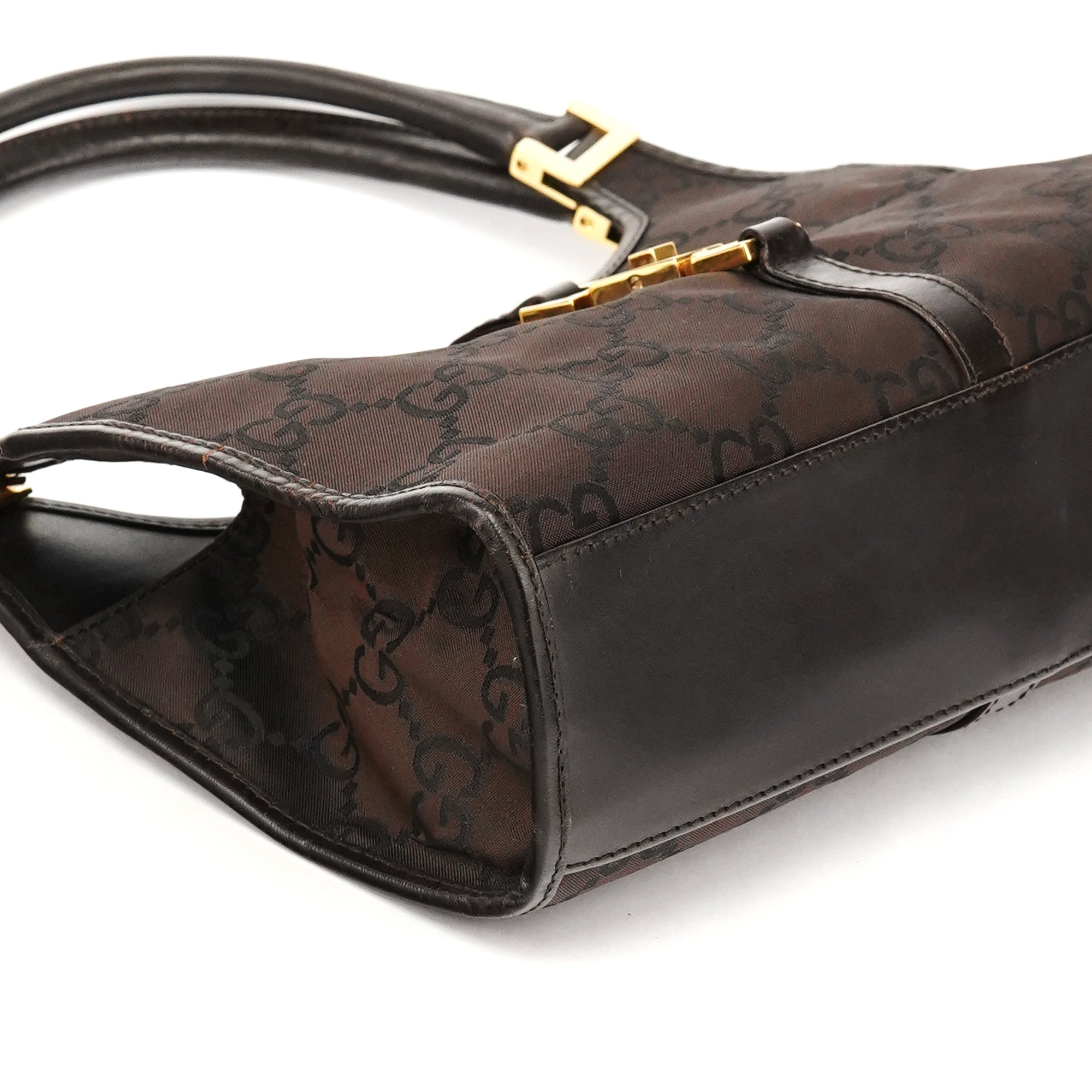 001 1068 Dark Brown GG Jackie Shoulder Bag