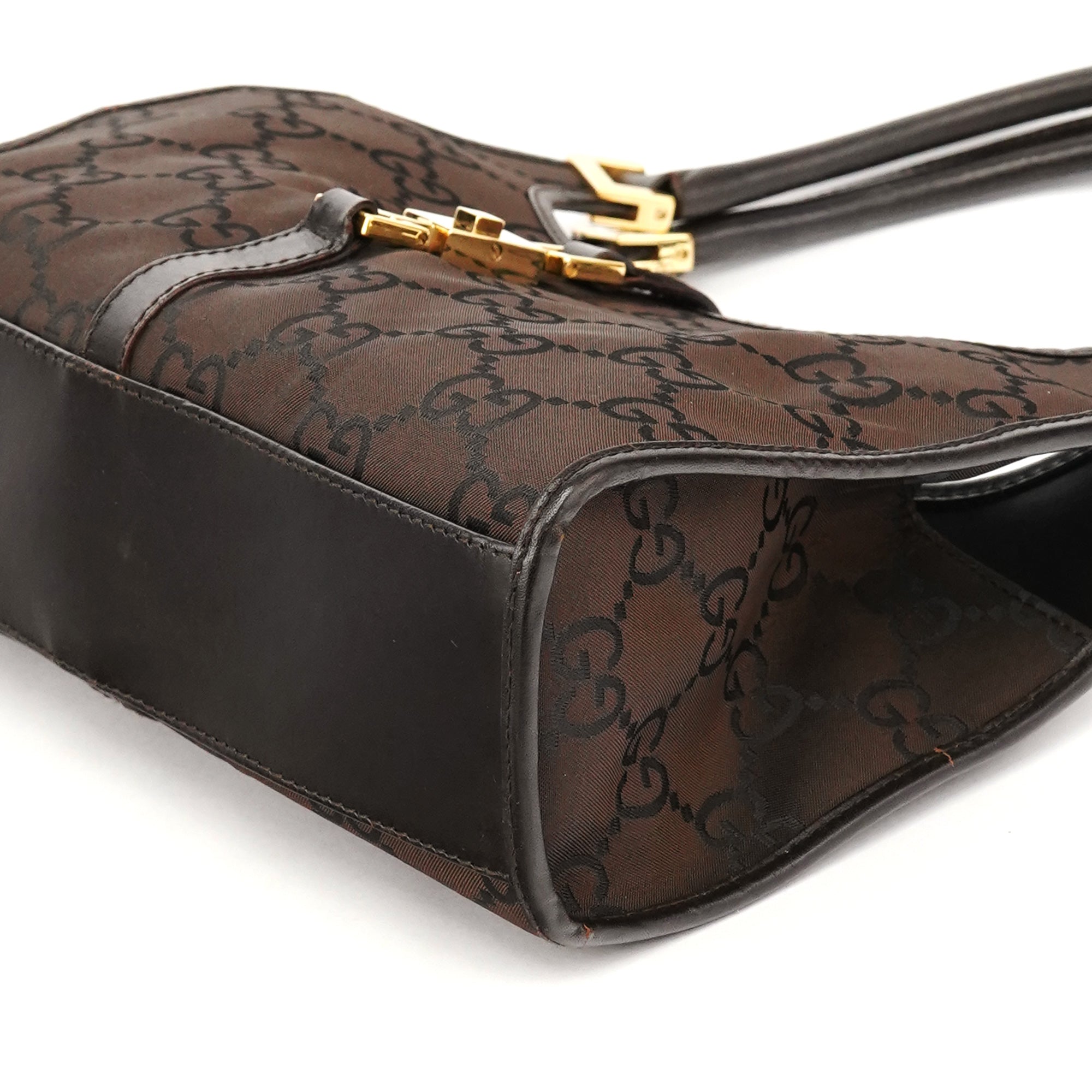 001 1068 Dark Brown GG Jackie Shoulder Bag