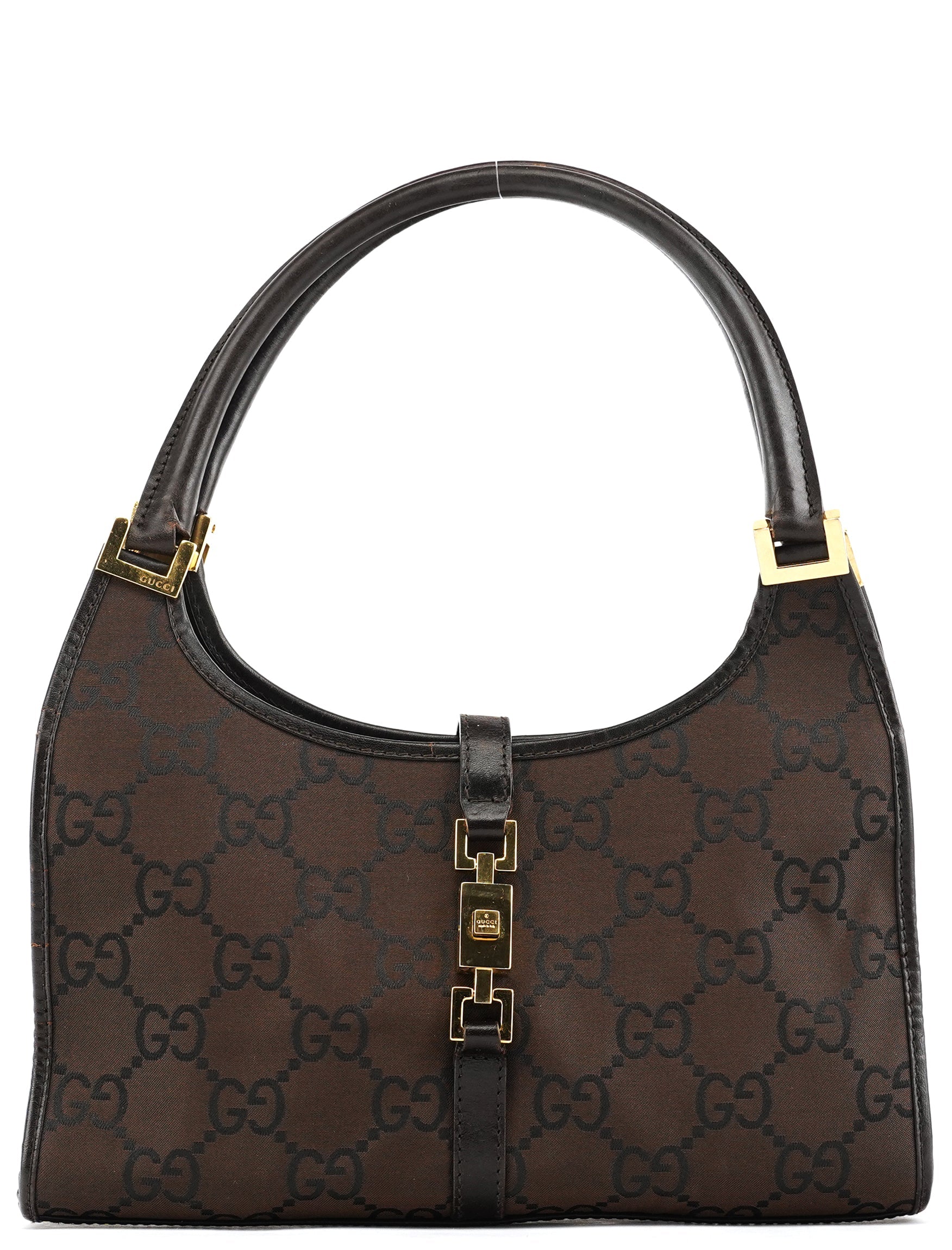 001 1068 Dark Brown GG Jackie Shoulder Bag