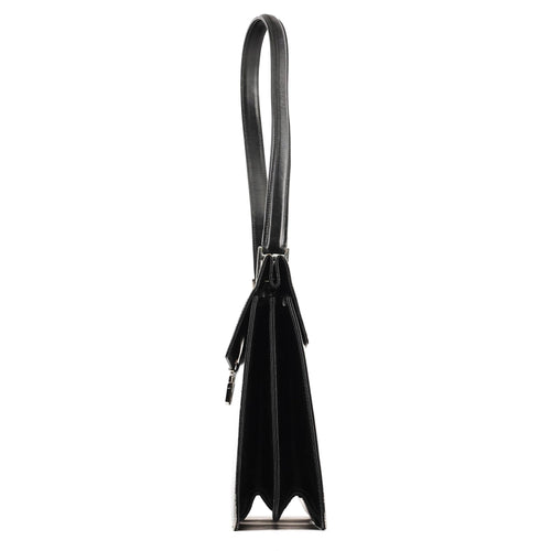 001 1364 1732 Black Calfskin Square G Shoulder Bag