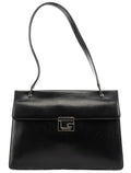 001 1364 1732 Black Calfskin Square G Shoulder Bag