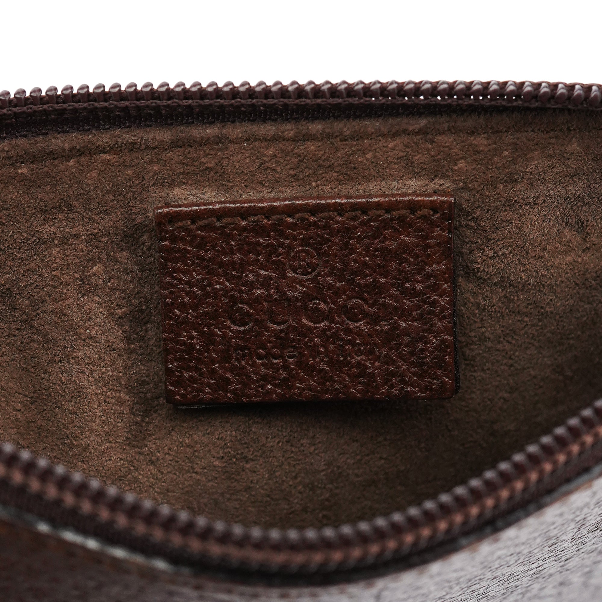001 1880 Brown Leather Bamboo Shoulder Bag