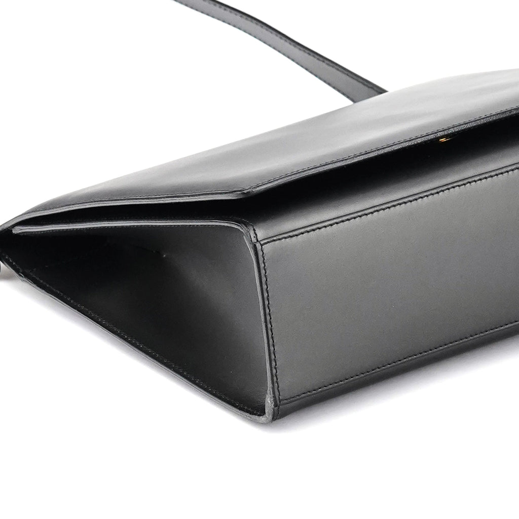 001 2058 Anthracite Leather Frame Shoulder Bag