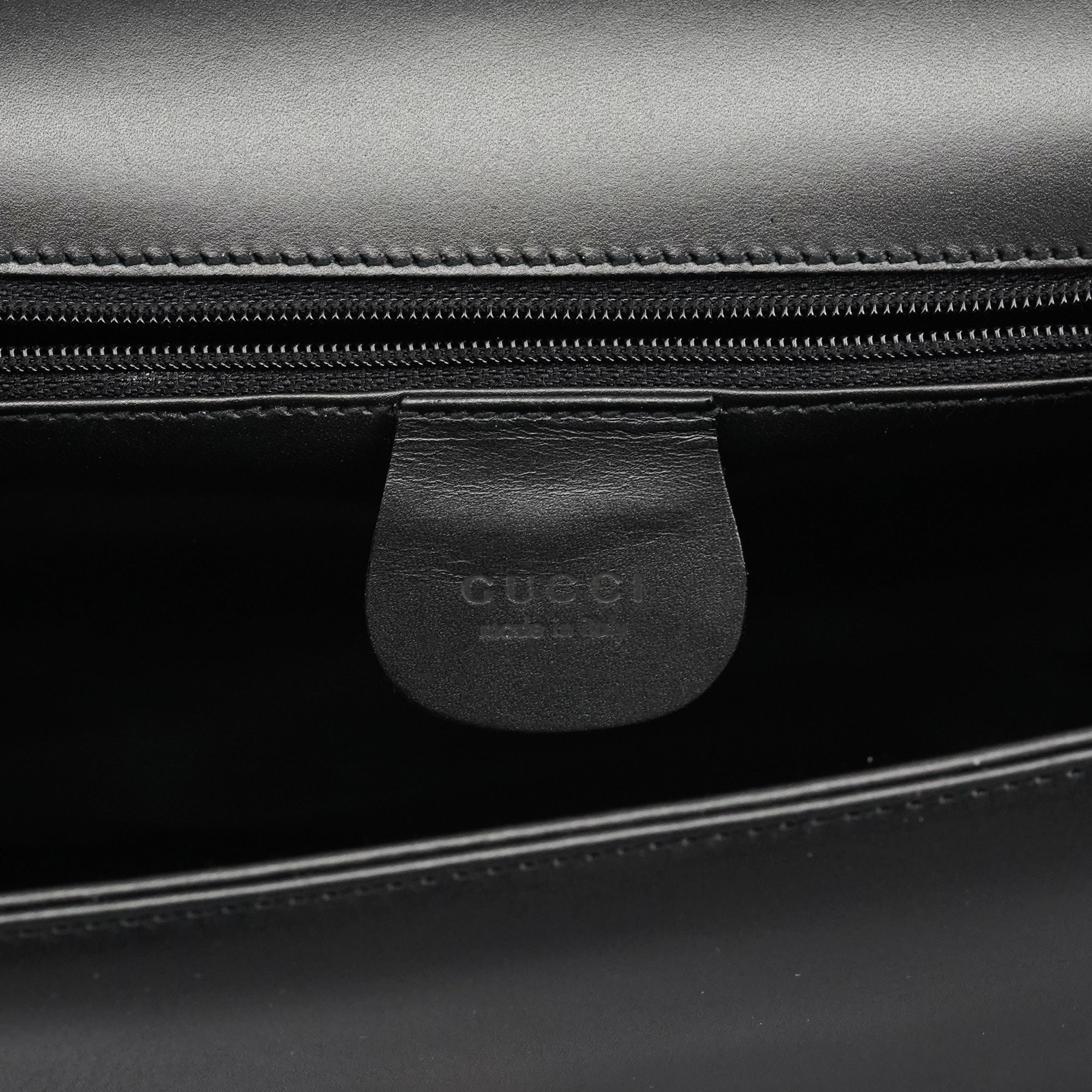 001 2058 Anthracite Leather Frame Shoulder Bag