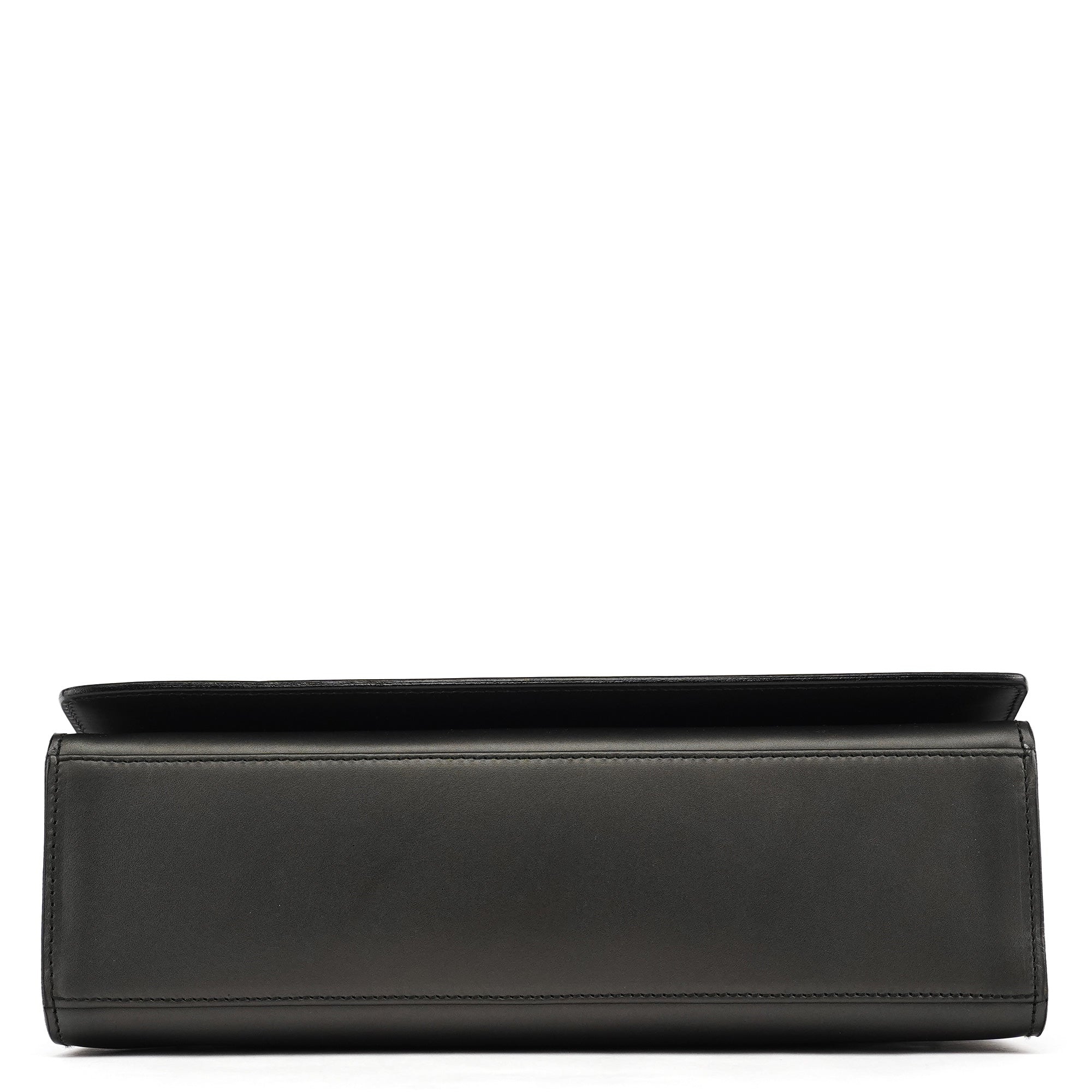 001 2058 Anthracite Leather Frame Shoulder Bag