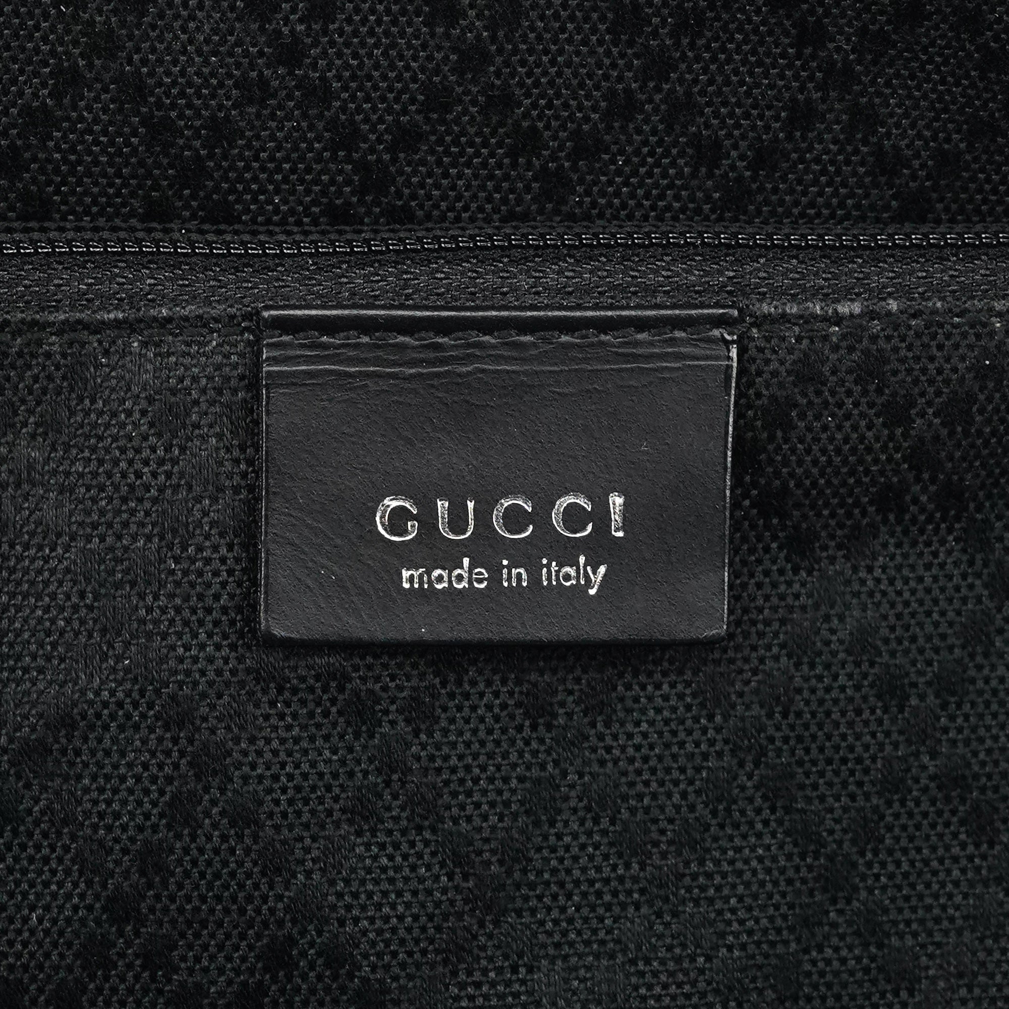 001 3074 Black GG Nylon Tote Bag