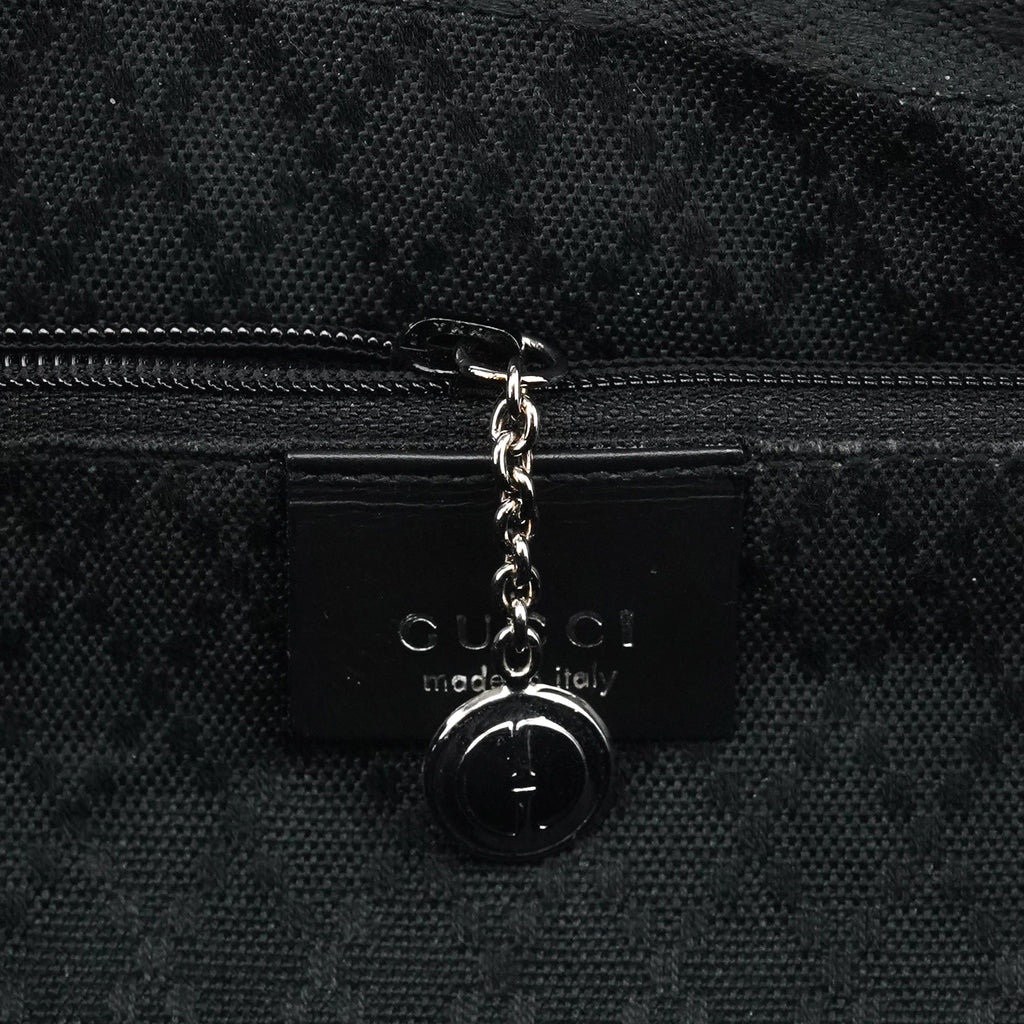 001 3074 Black GG Nylon Tote Bag