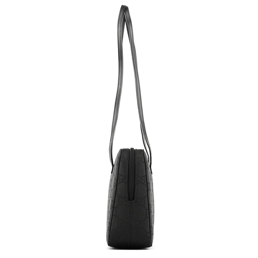 001 3074 Black GG Nylon Tote Bag