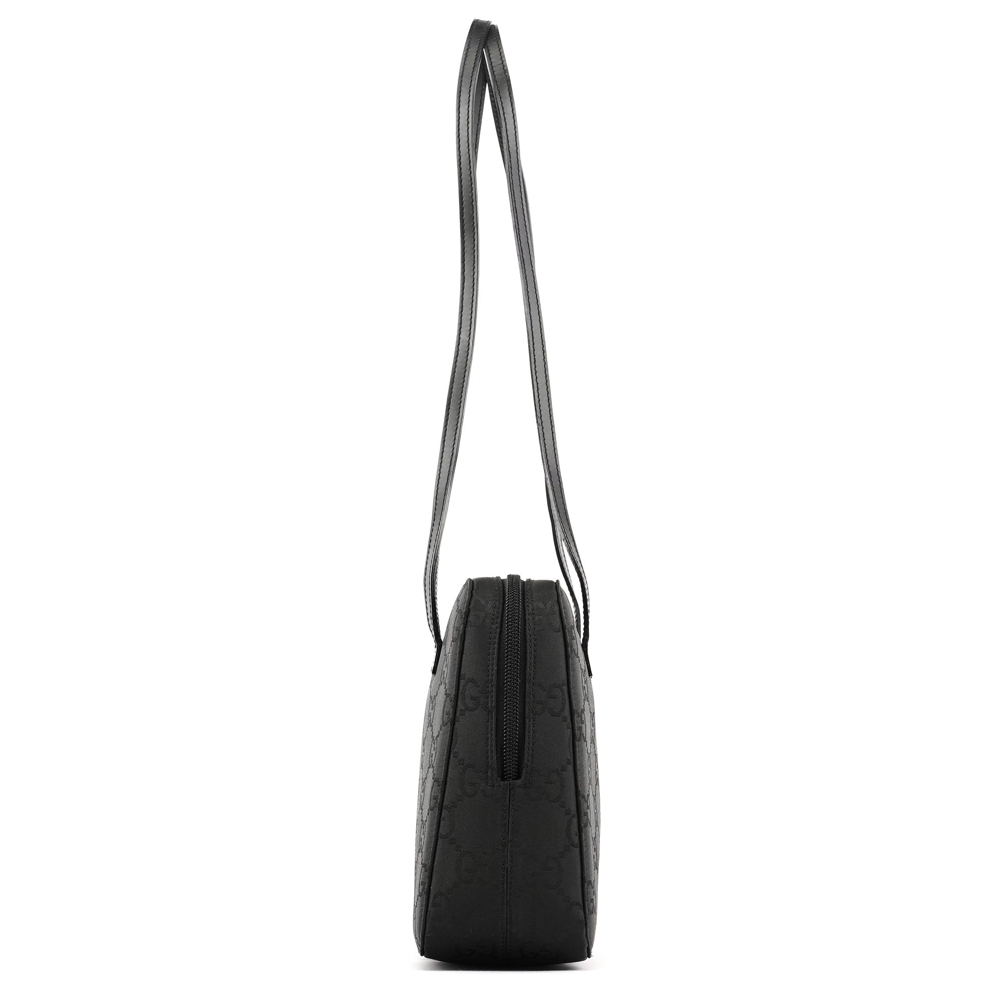 001 3074 Black GG Nylon Tote Bag