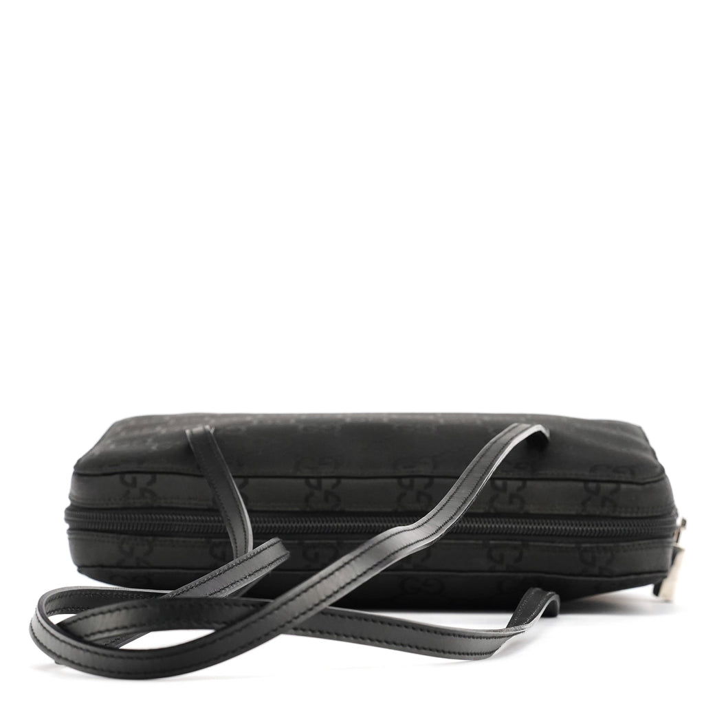 001 3074 Black GG Nylon Tote Bag