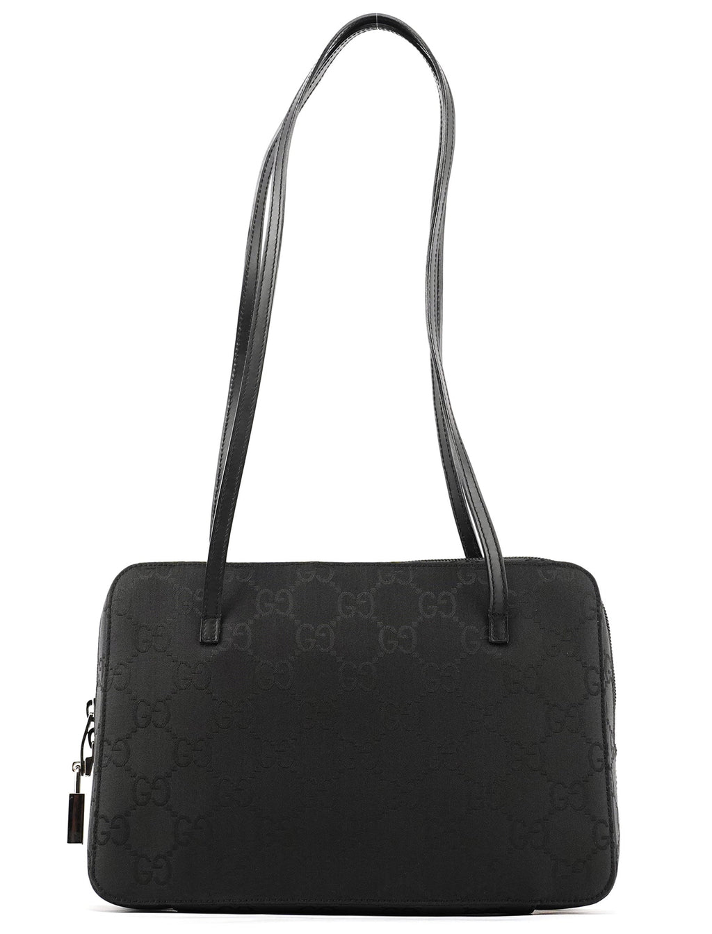 001 3074 Black GG Nylon Tote Bag