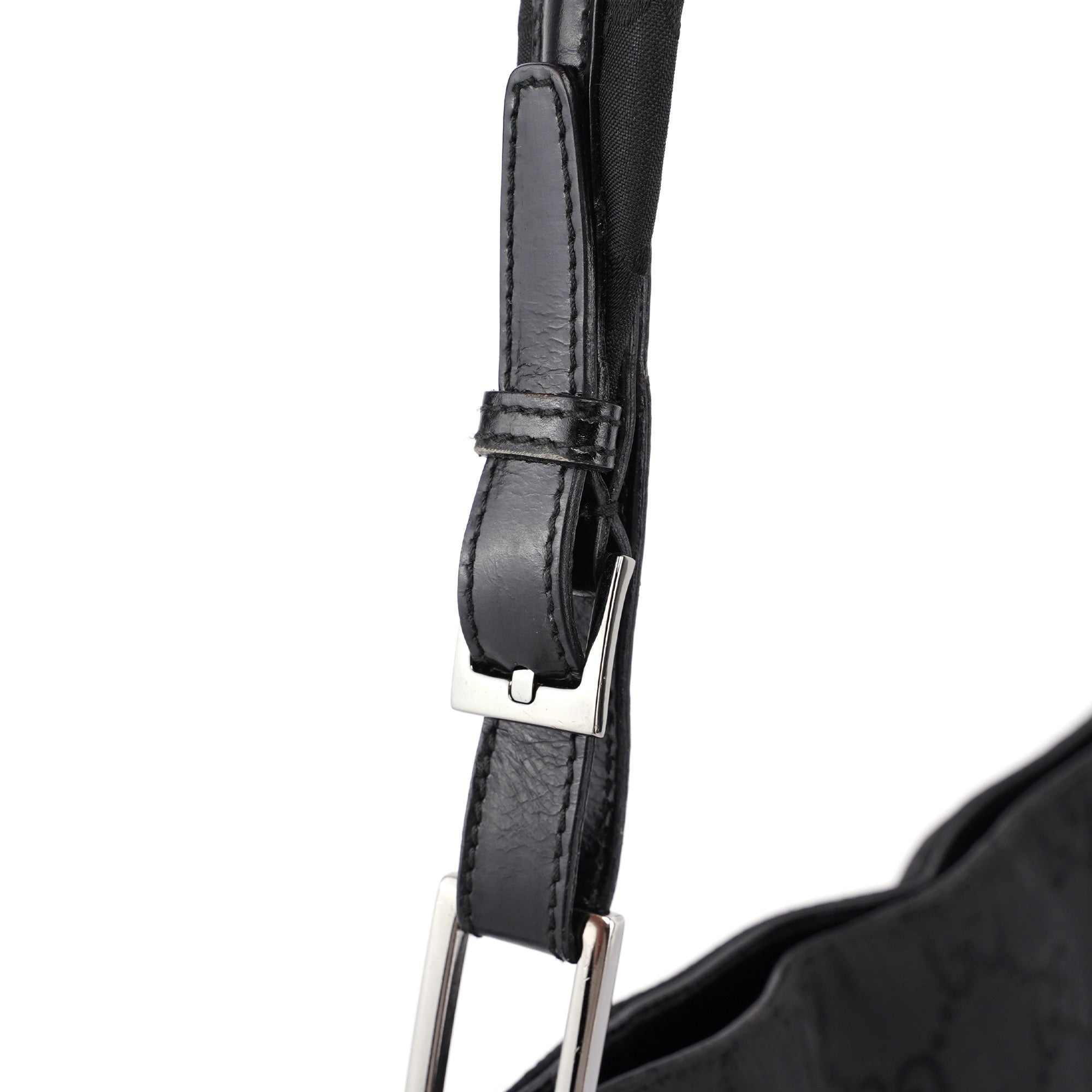 001 3166 Black GG Shoulder Bag