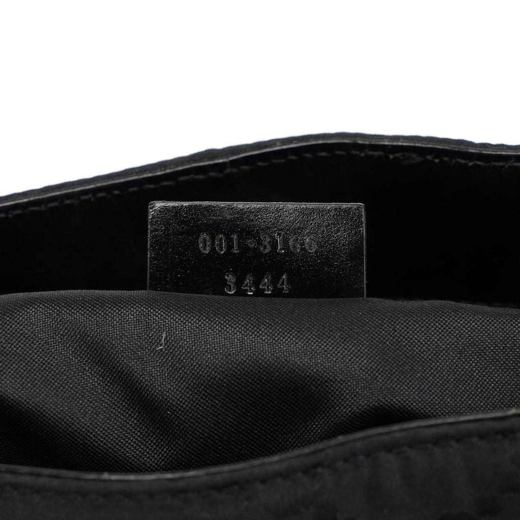 001 3166 Black GG Shoulder Bag