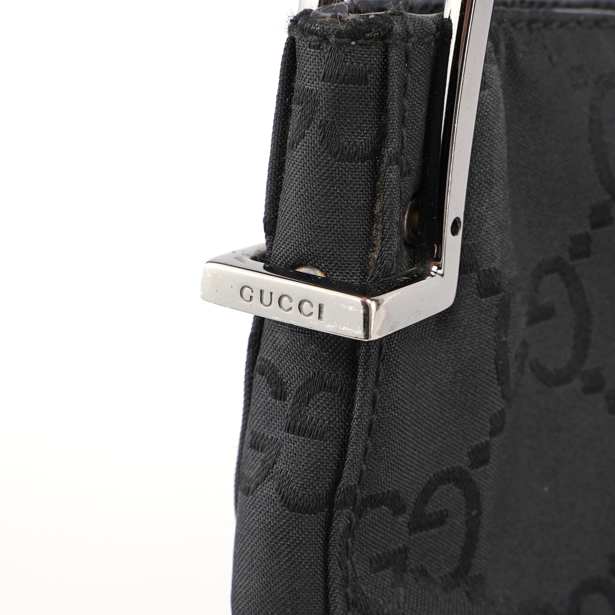 001 3166 Black GG Shoulder Bag