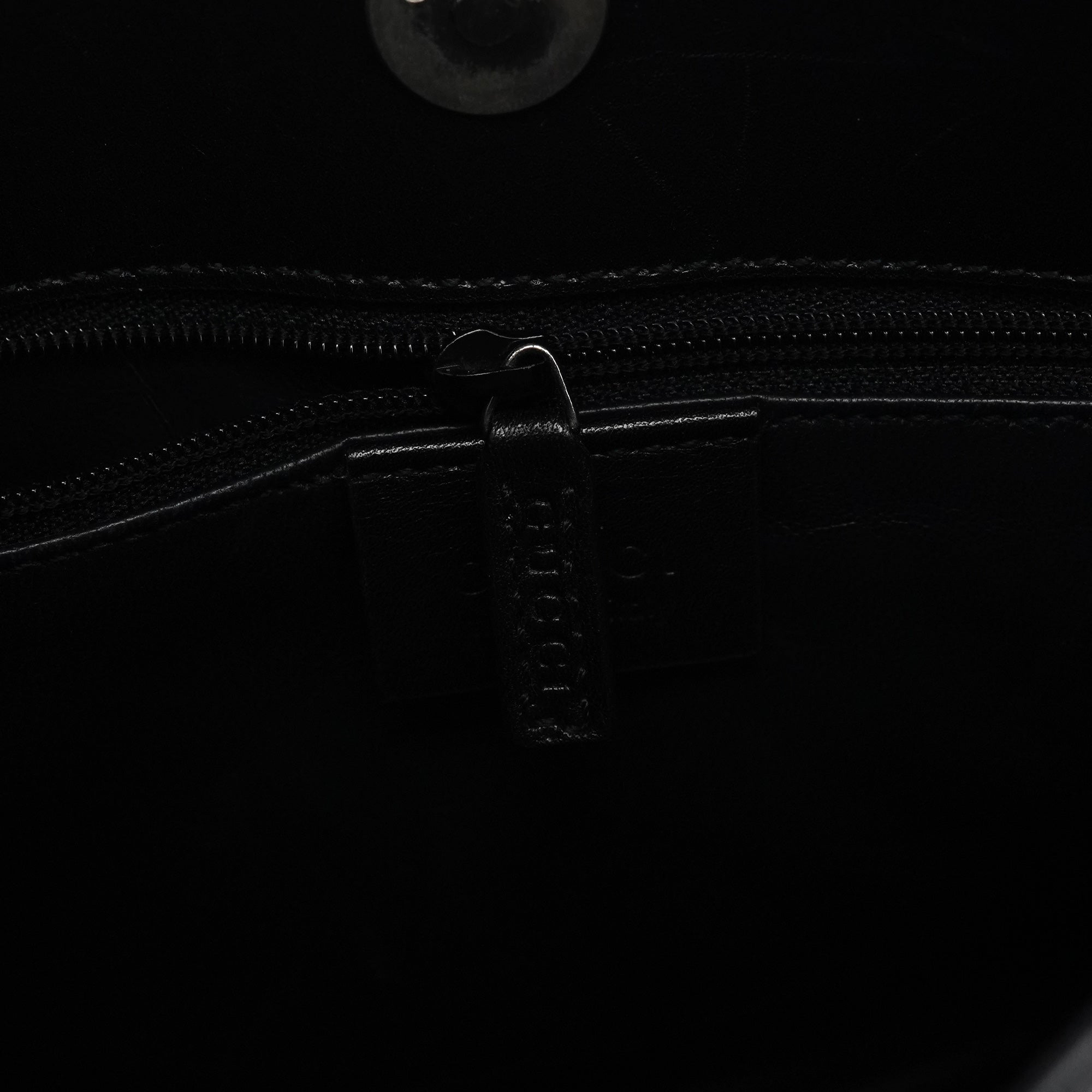 001 3167 Black Calfskin Hobo Shouler Bag
