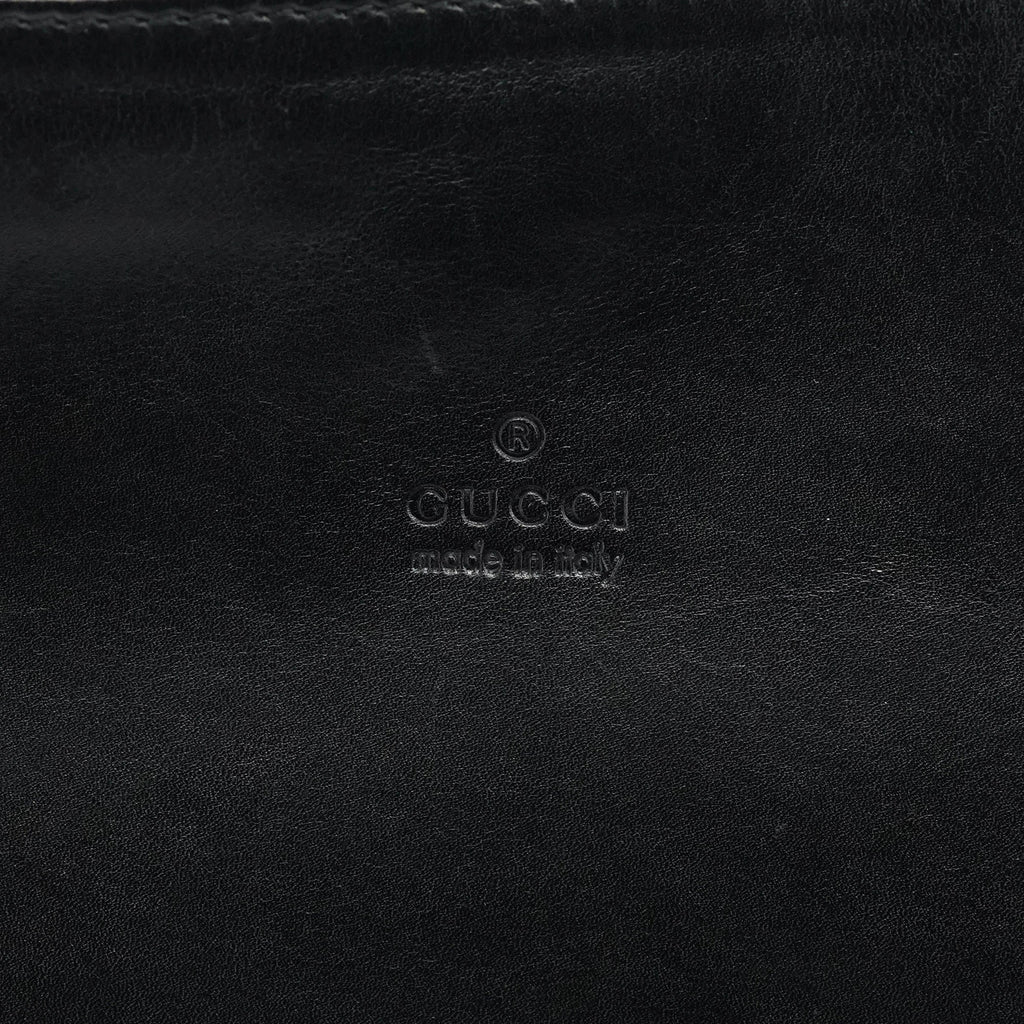 001 3167 Black Calfskin Hobo Shouler Bag