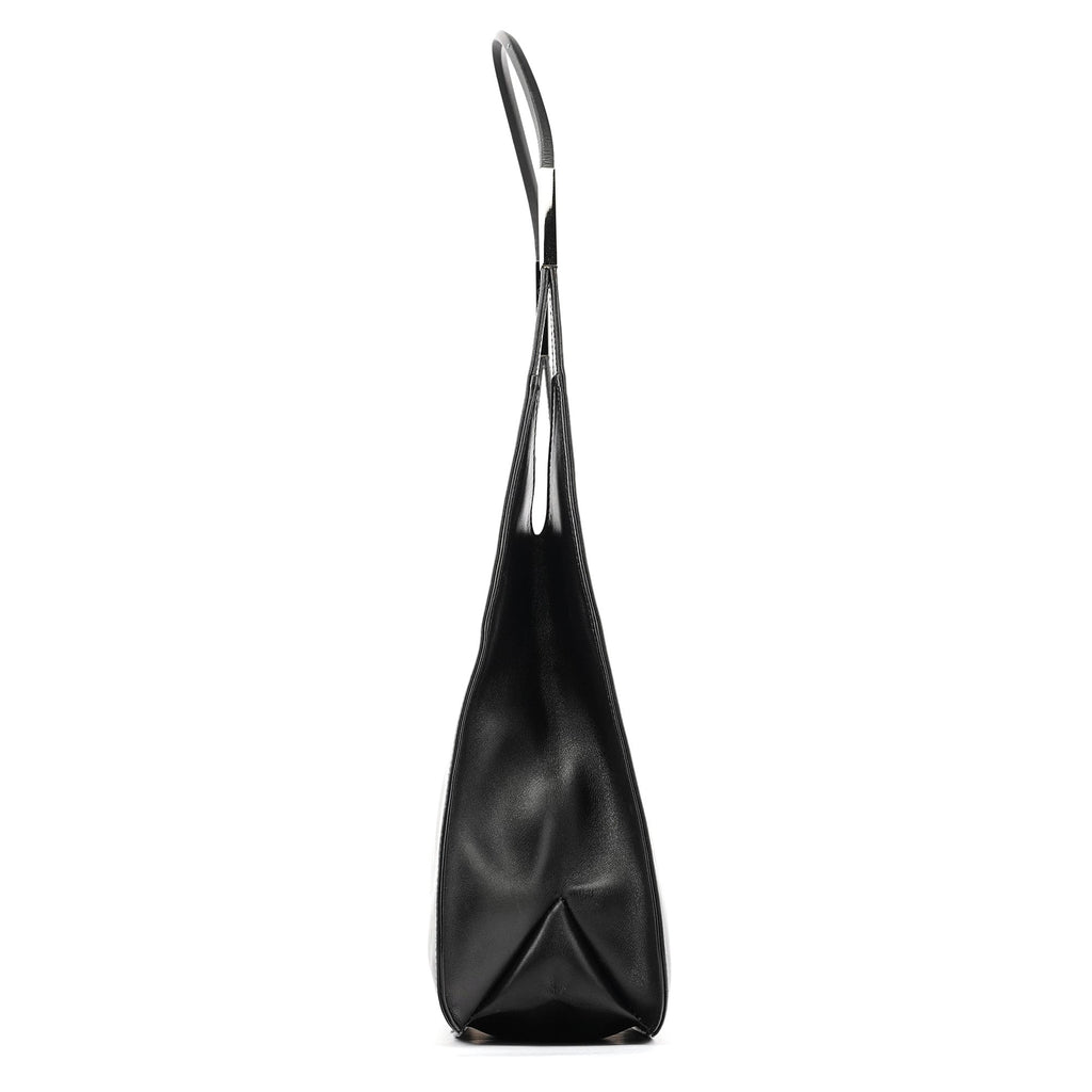 001 3167 Black Calfskin Hobo Shouler Bag