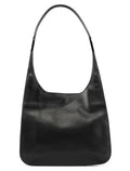 001 3167 Black Calfskin Hobo Shouler Bag