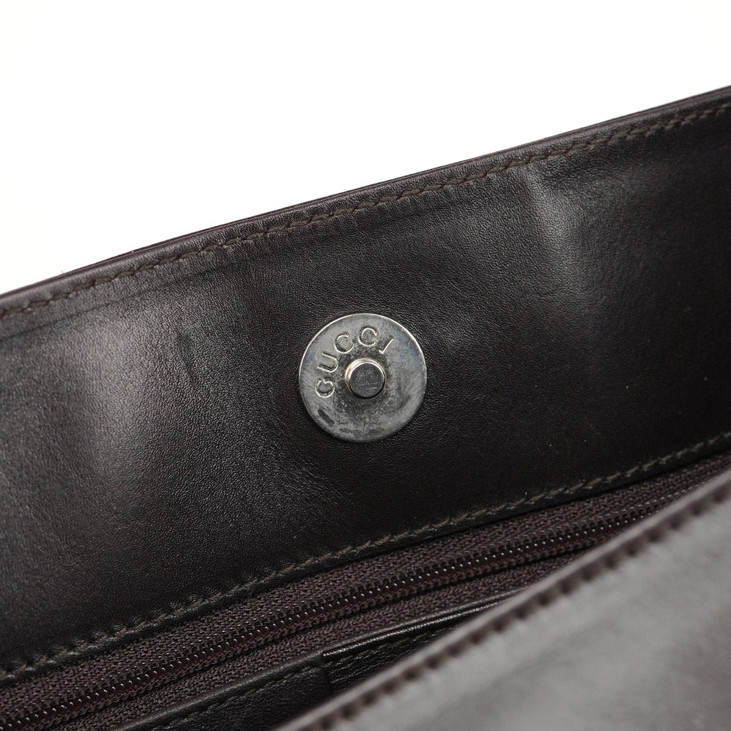 001 3167 Brown Calfskin Hobo Shoulder Bag