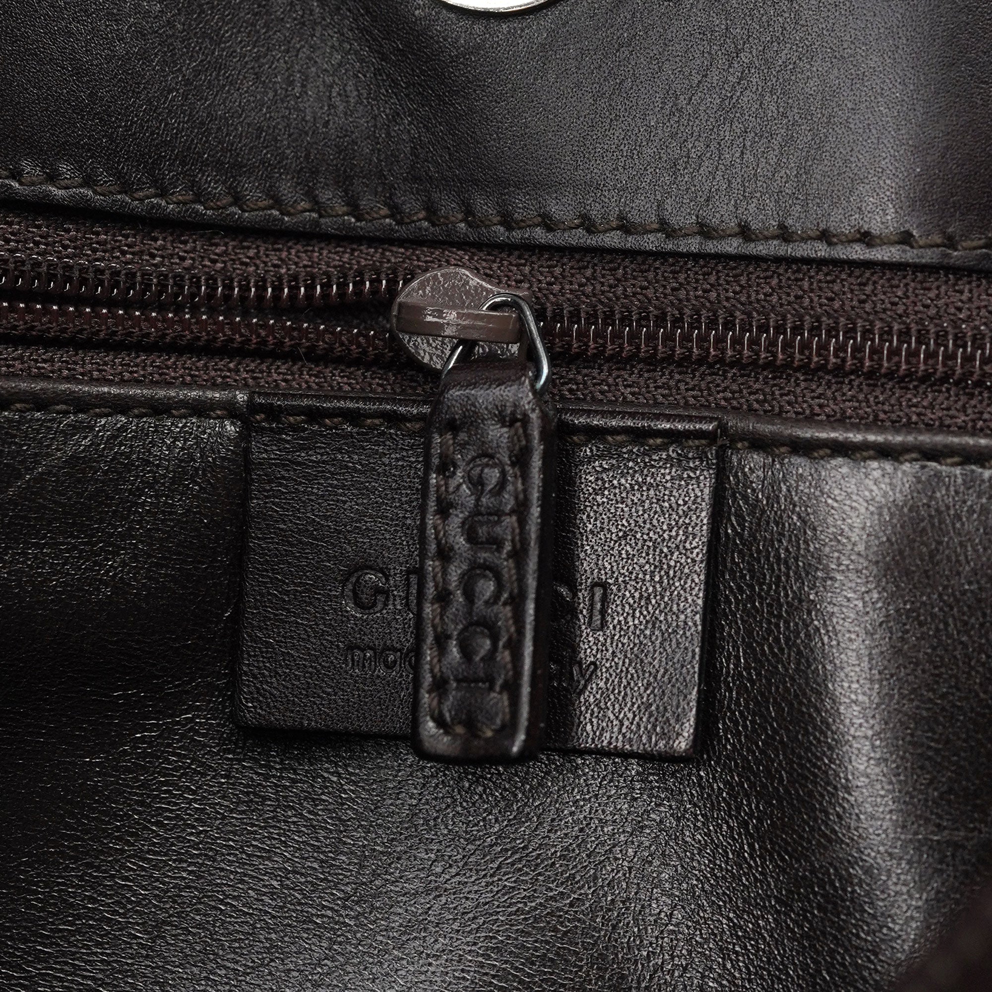 001 3167 Brown Calfskin Hobo Shoulder Bag