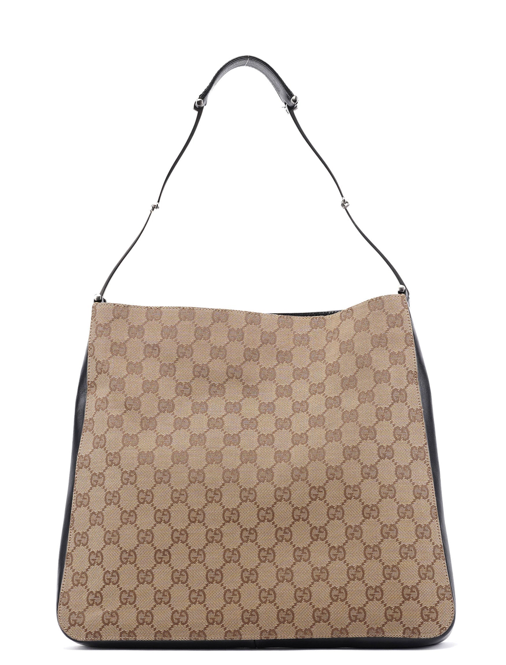 001 3181 Beige GG Horsebit Shoulder Bag