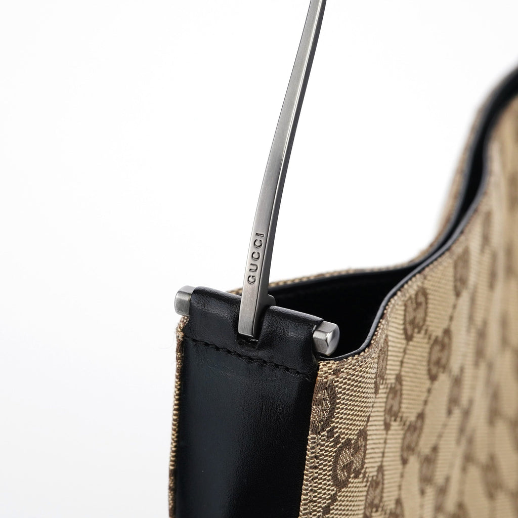 001 3181 Beige GG Horsebit Shoulder Bag