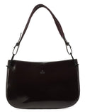 001 3193 Brown Patent Leather Shoulder Bag