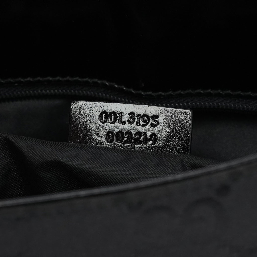 001 3195 Black GG Flap Shoulder Bag