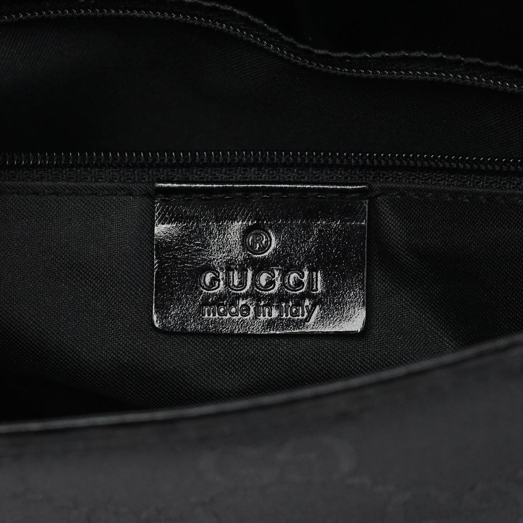 001 3195 Black GG Flap Shoulder Bag