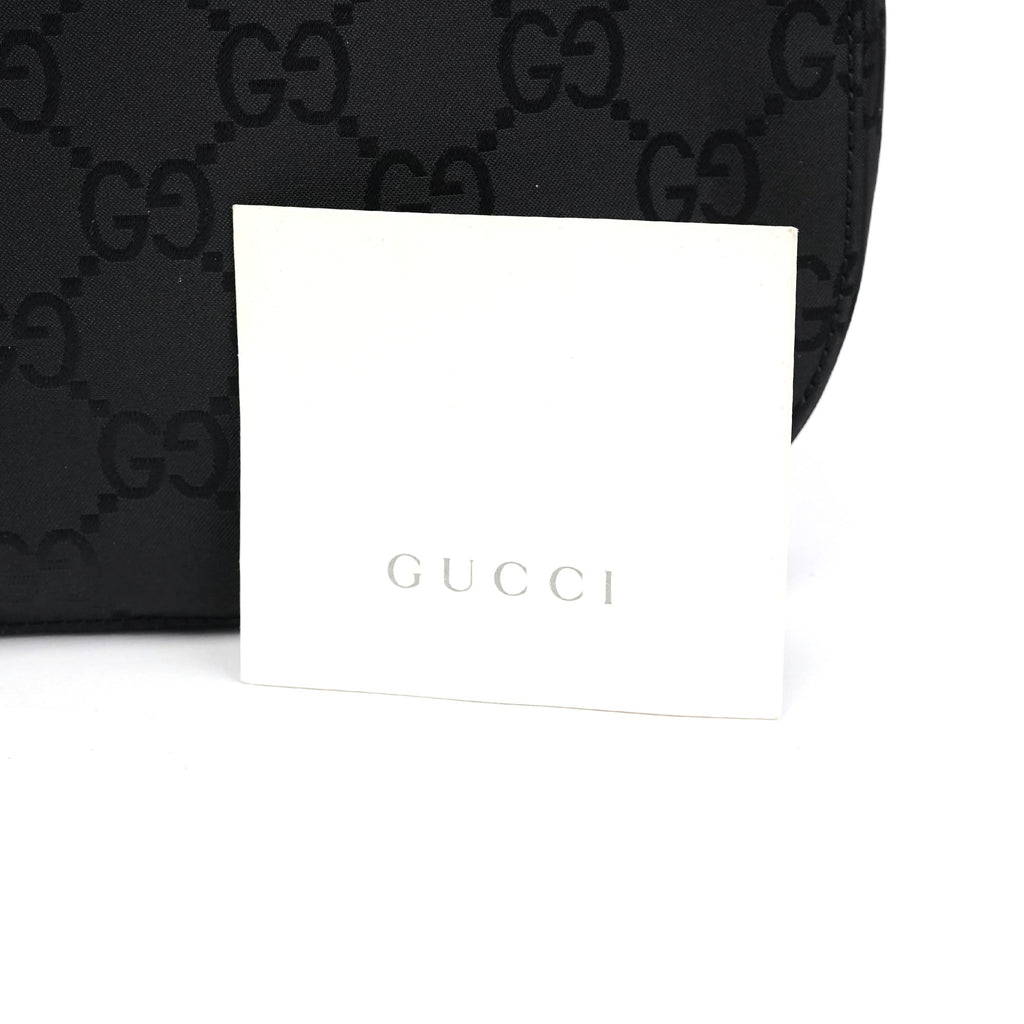 001 3195 Black GG Flap Shoulder Bag