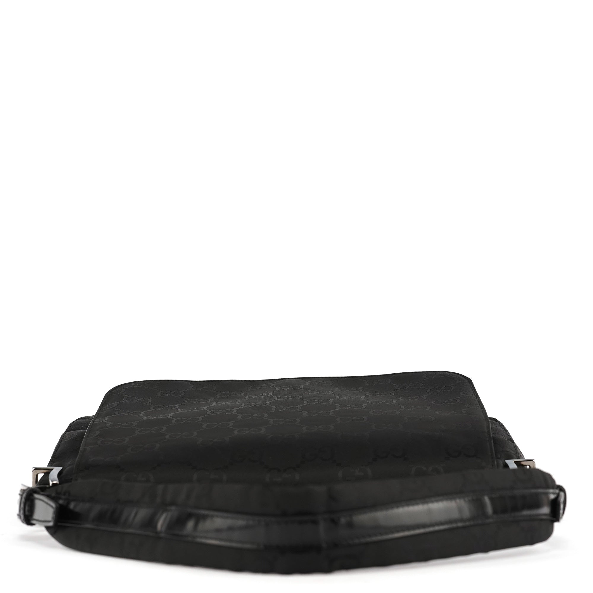 001 3195 Black GG Flap Shoulder Bag