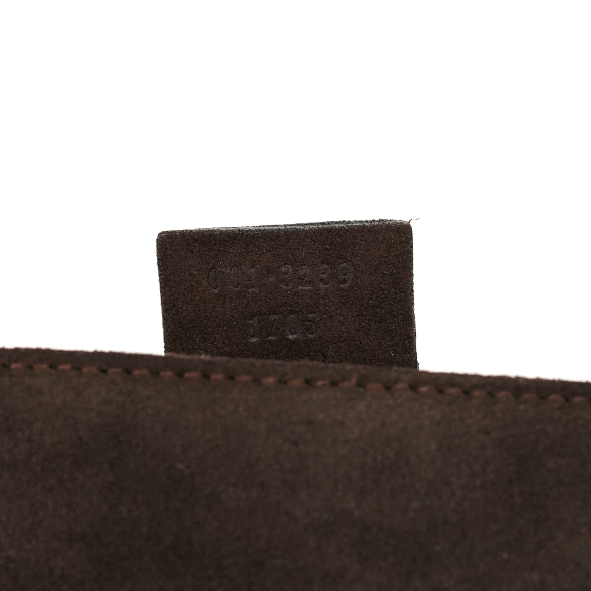 001 3239 Brown Suede Bamboo Flap Shoulder Bag