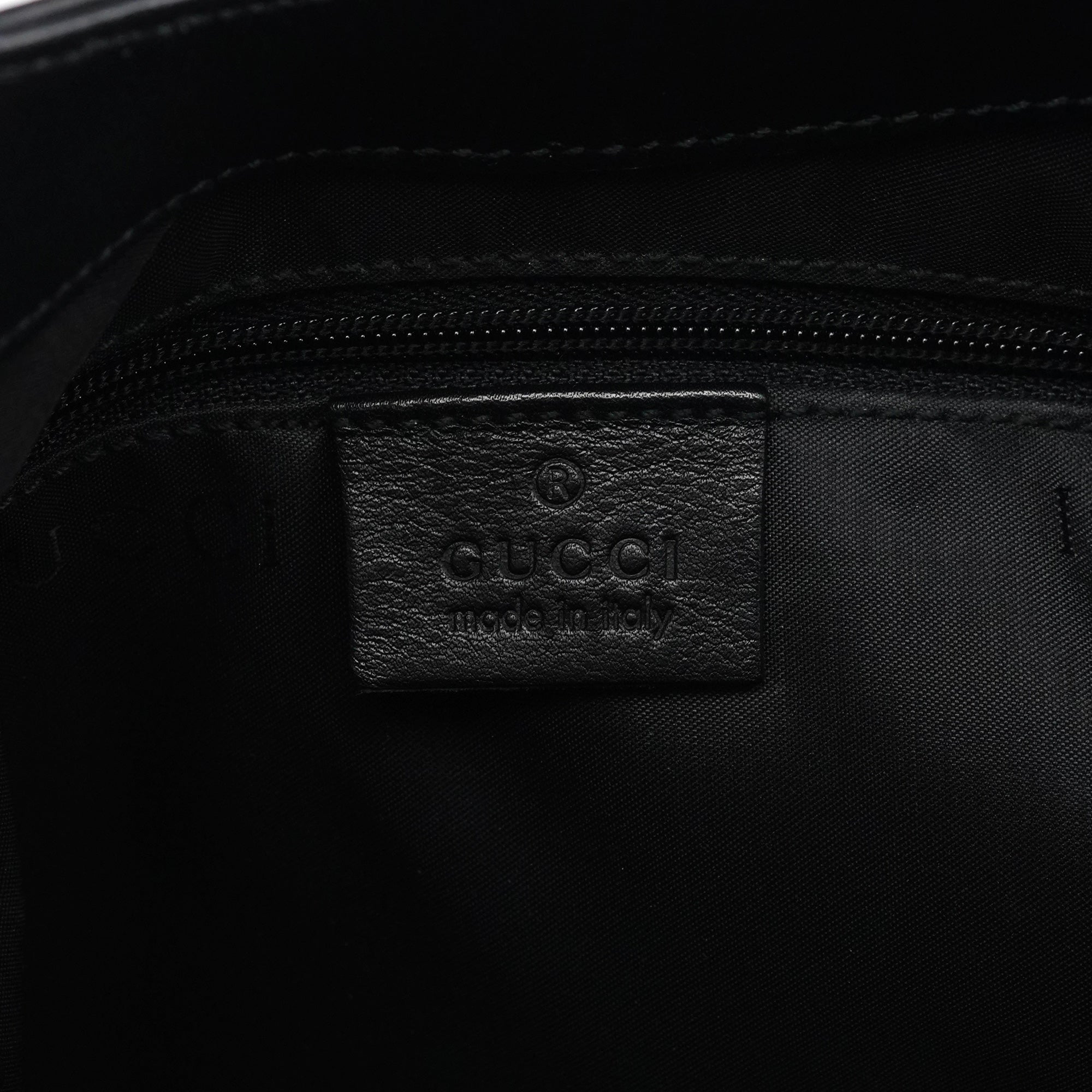 001 3244 Black Calfskin Bamboo Shoulder Bag