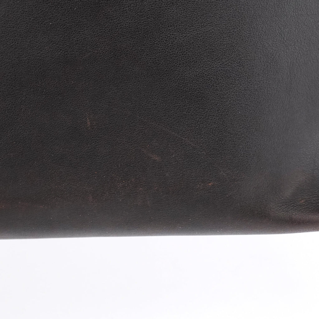 001 3244 Brown Calfskin Bamboo Shoulder Bag
