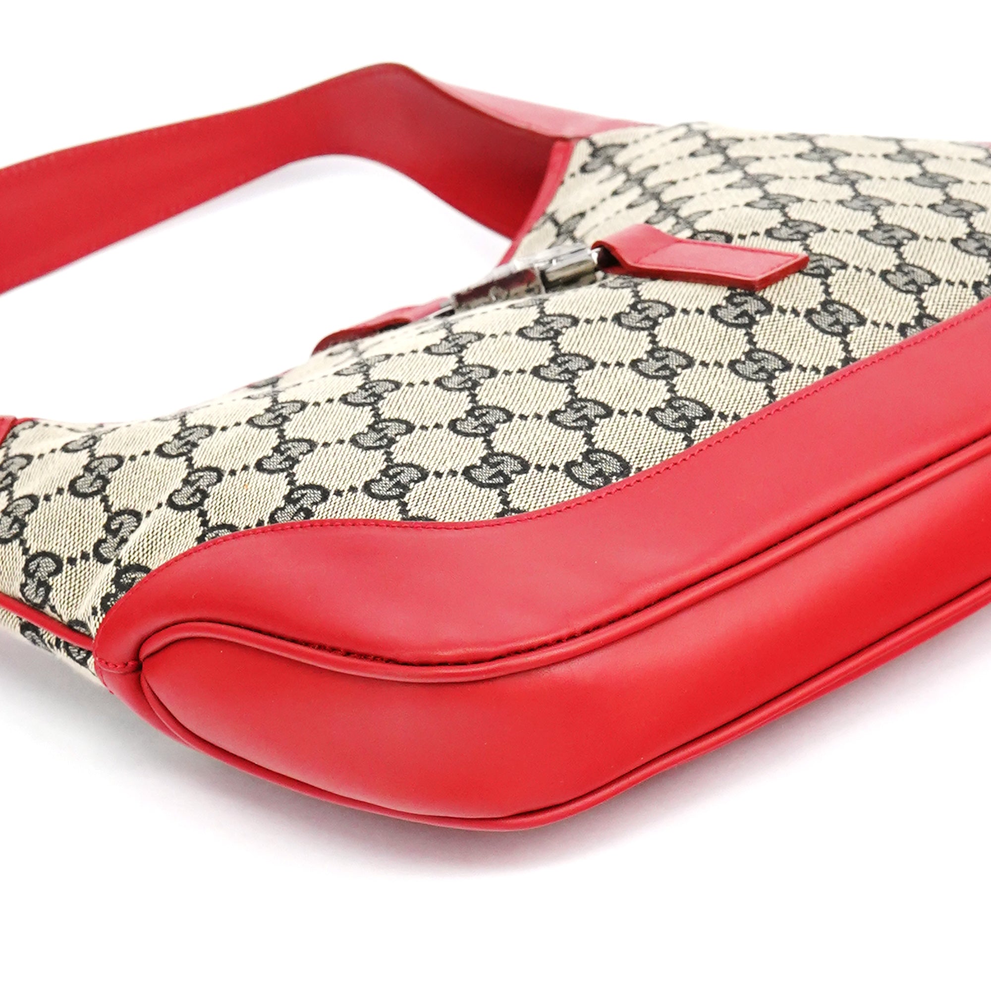 001 3306 Beige Red GG Jackie Shoulder Bag