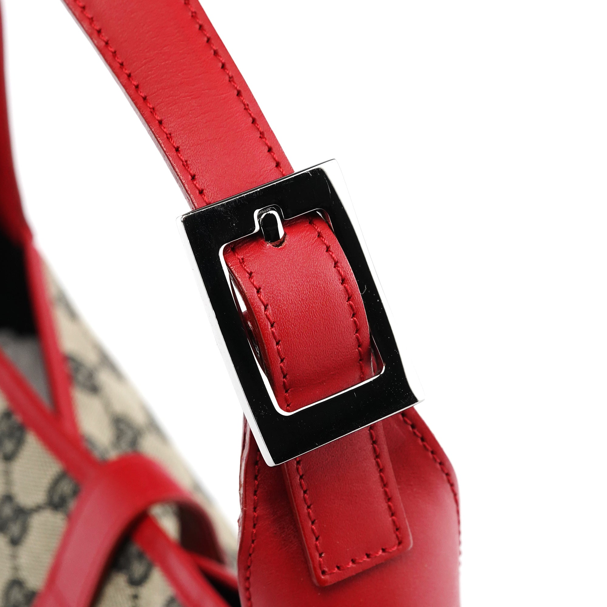 001 3306 Beige Red GG Jackie Shoulder Bag