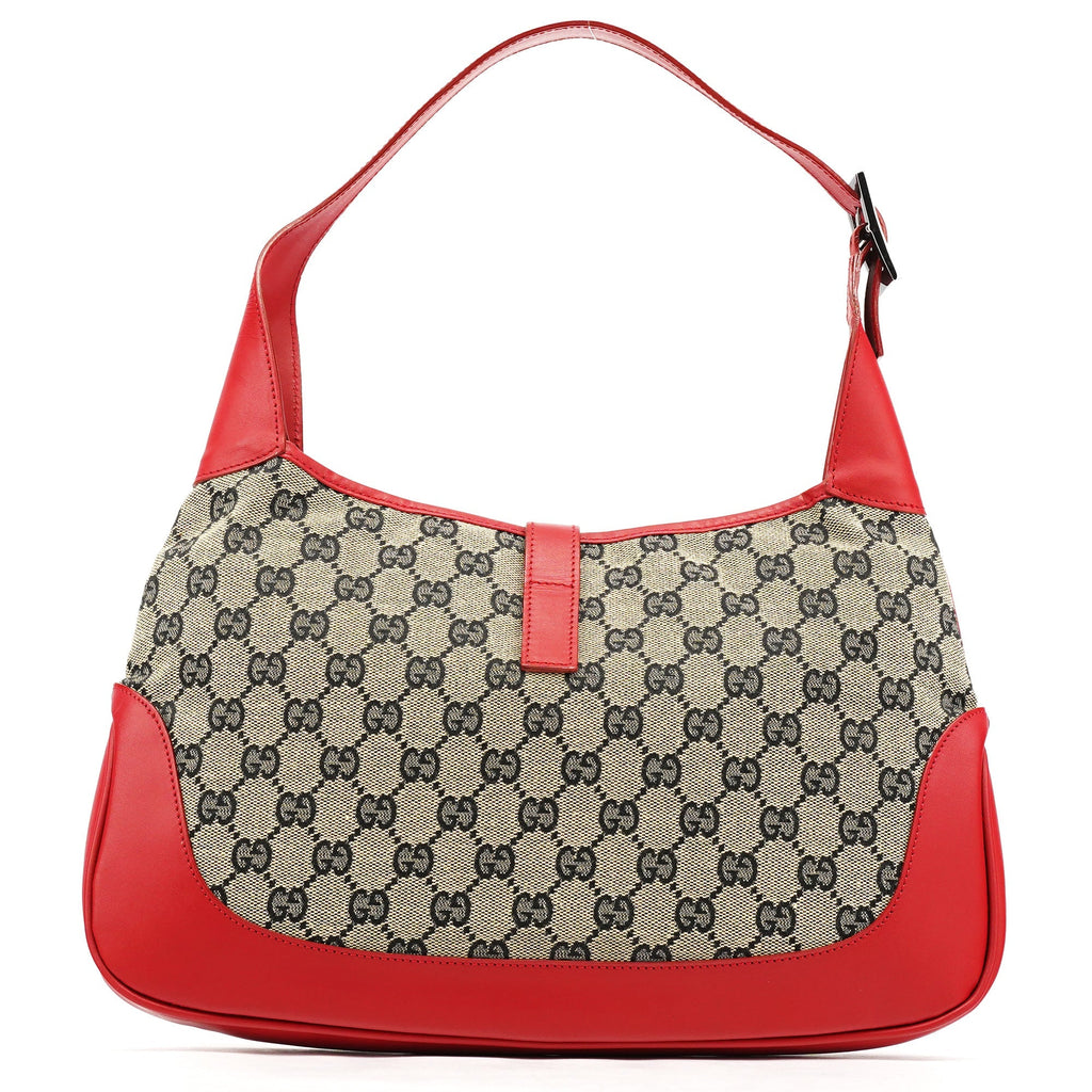 001 3306 Beige Red GG Jackie Shoulder Bag