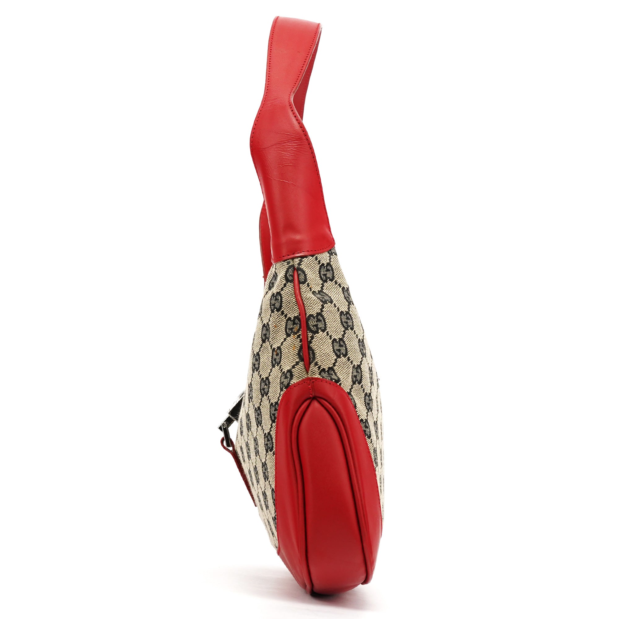 001 3306 Beige Red GG Jackie Shoulder Bag