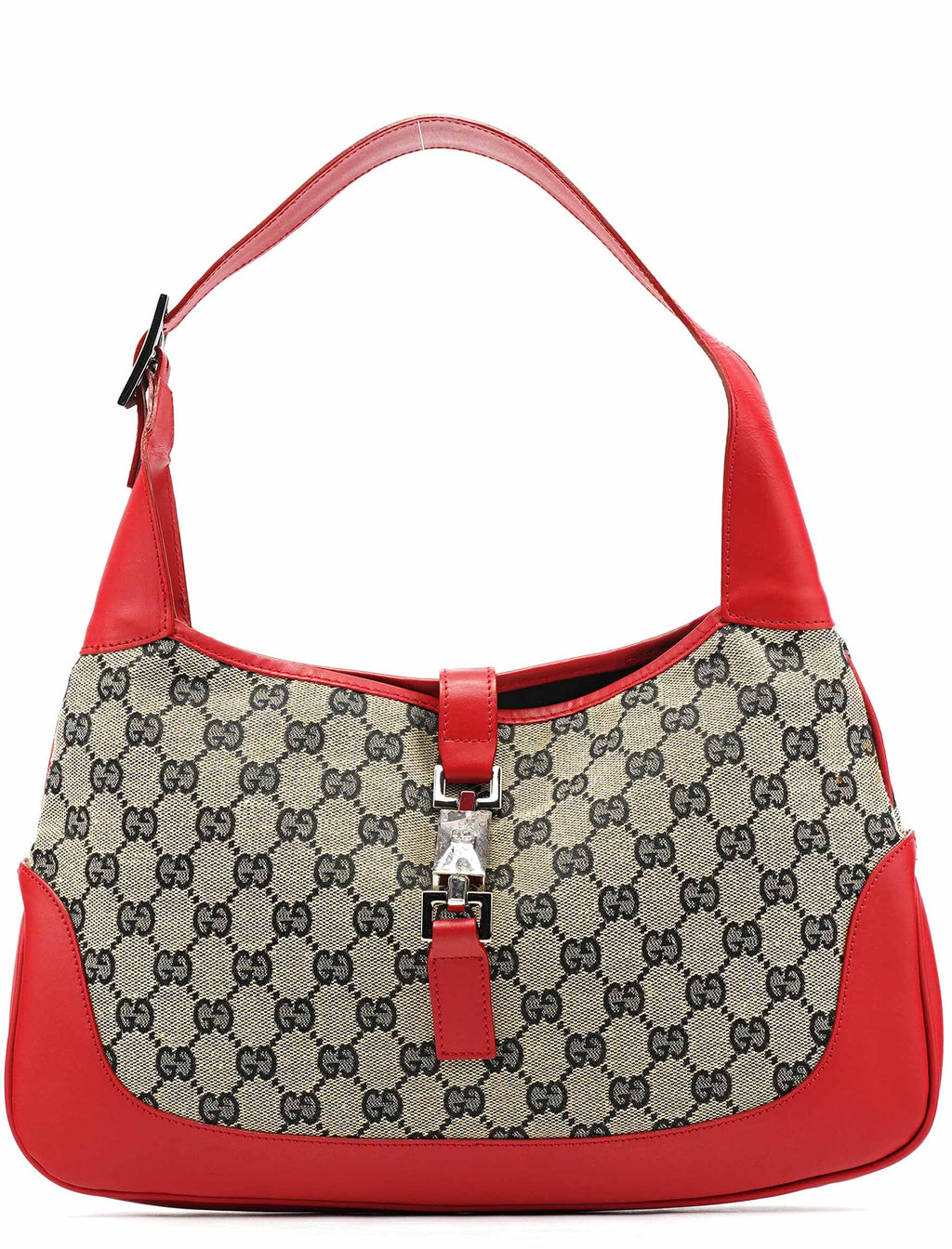 001 3306 Beige Red GG Jackie Shoulder Bag