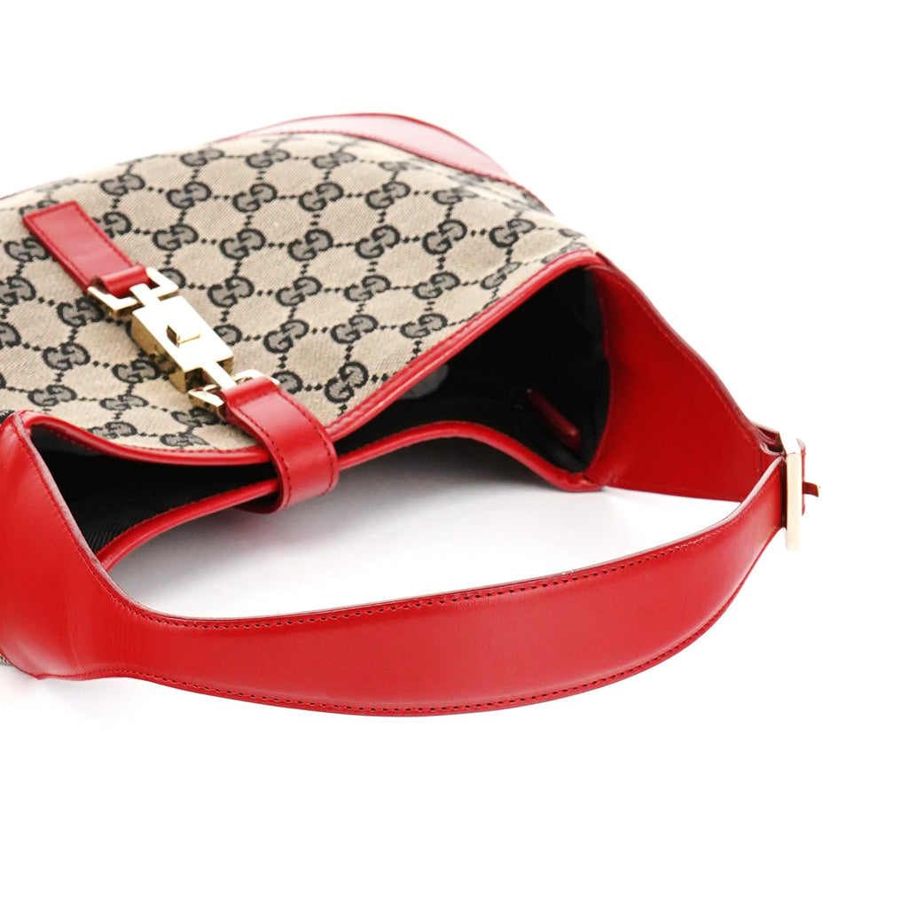 001 3306 Beige Red GG Jackie Shoulder Bag