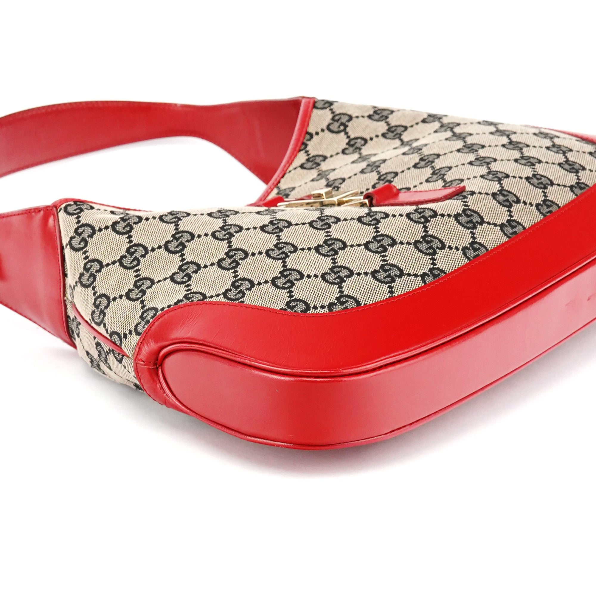 001 3306 Beige Red GG Jackie Shoulder Bag
