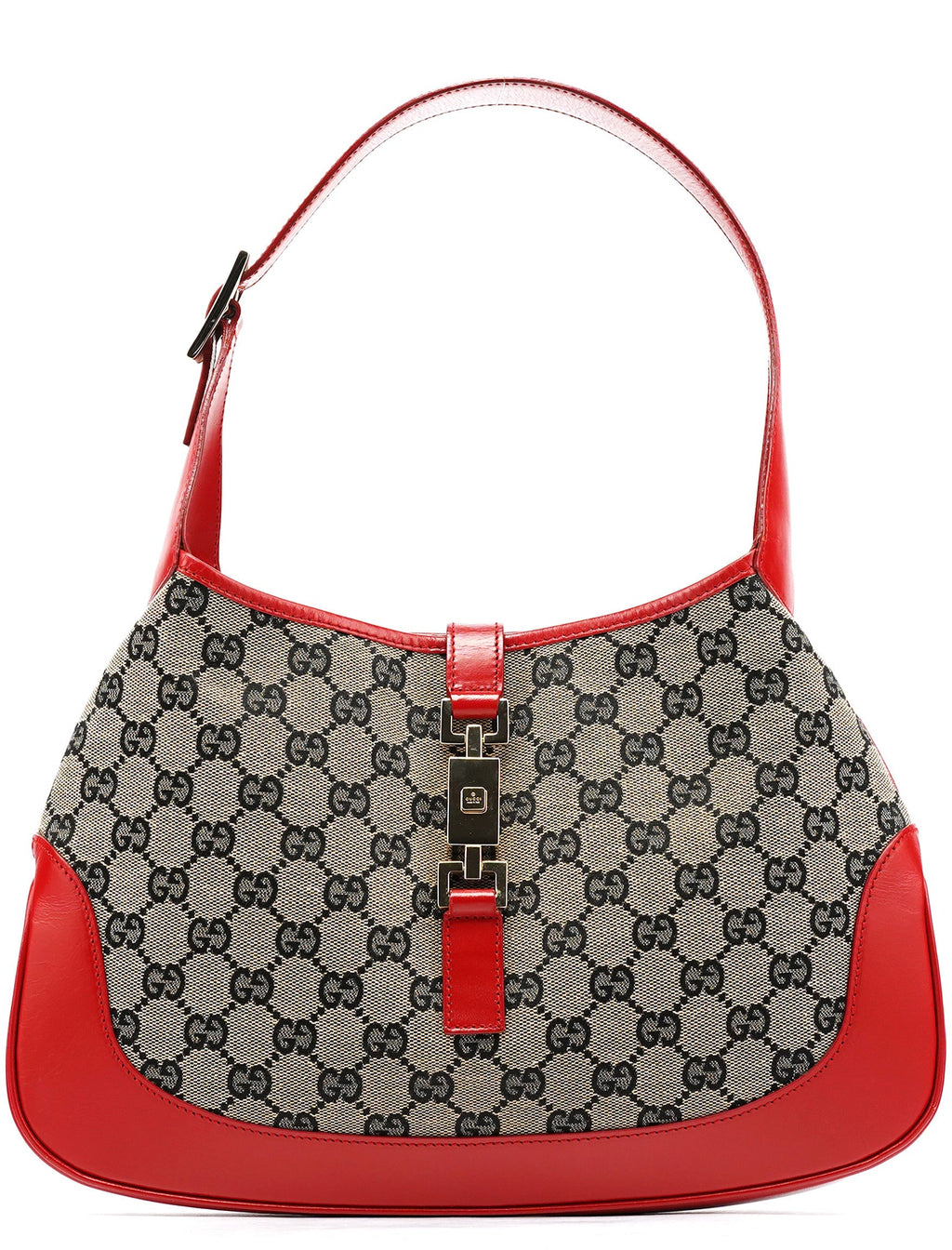 001 3306 Beige Red GG Jackie Shoulder Bag