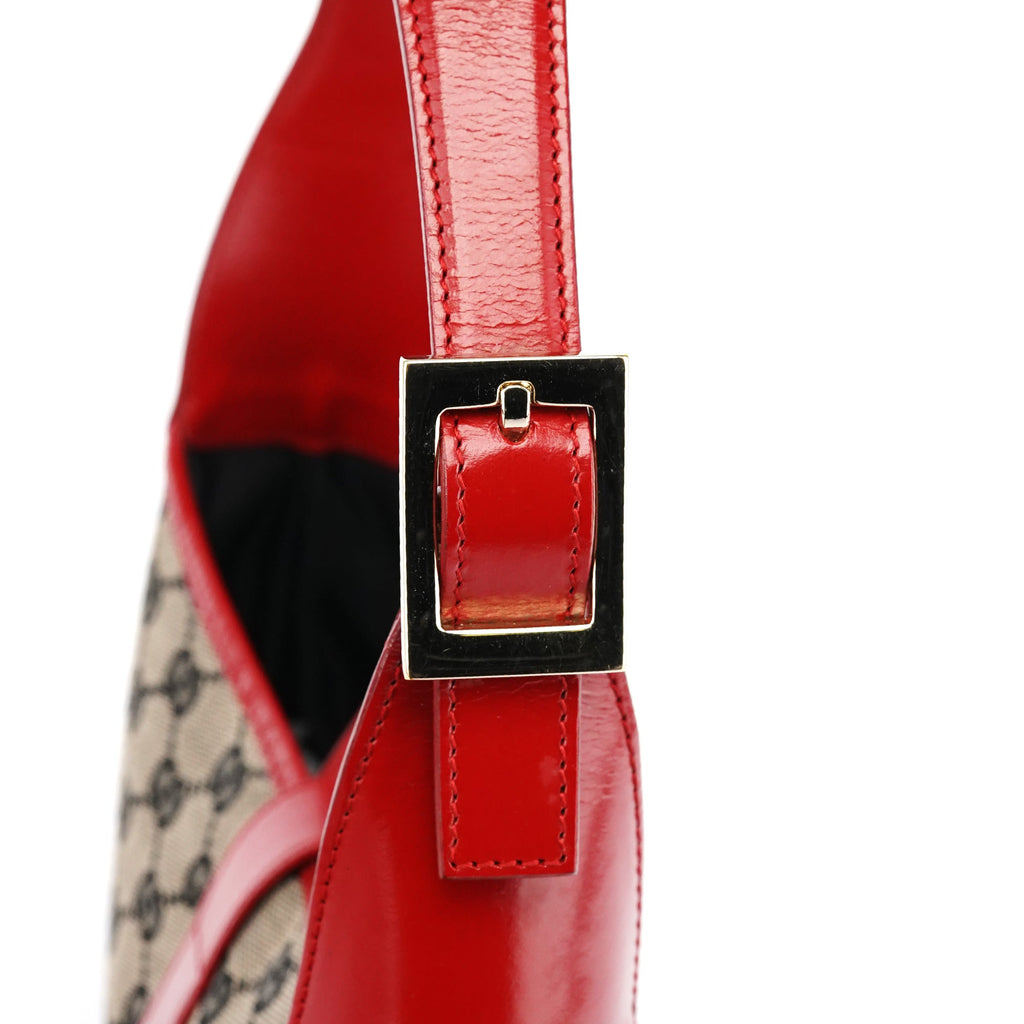 001 3306 Beige Red GG Jackie Shoulder Bag