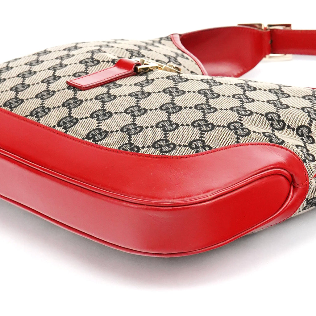 001 3306 Beige Red GG Jackie Shoulder Bag