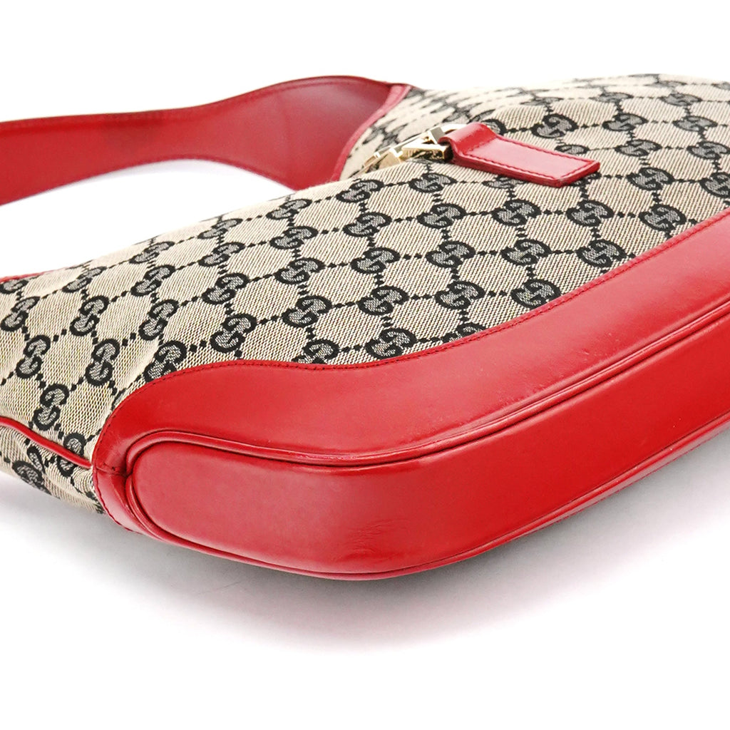 001 3306 Beige Red GG Jackie Shoulder Bag