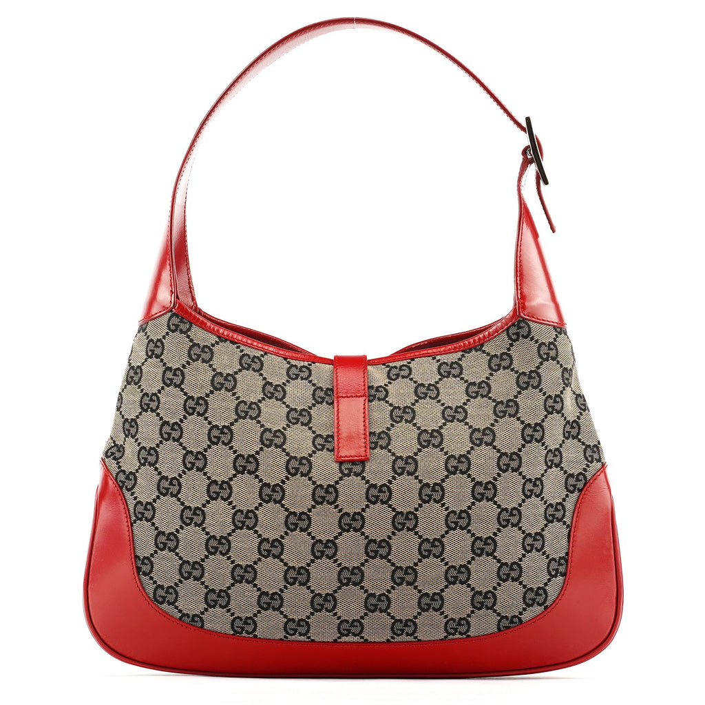 001 3306 Beige Red GG Jackie Shoulder Bag