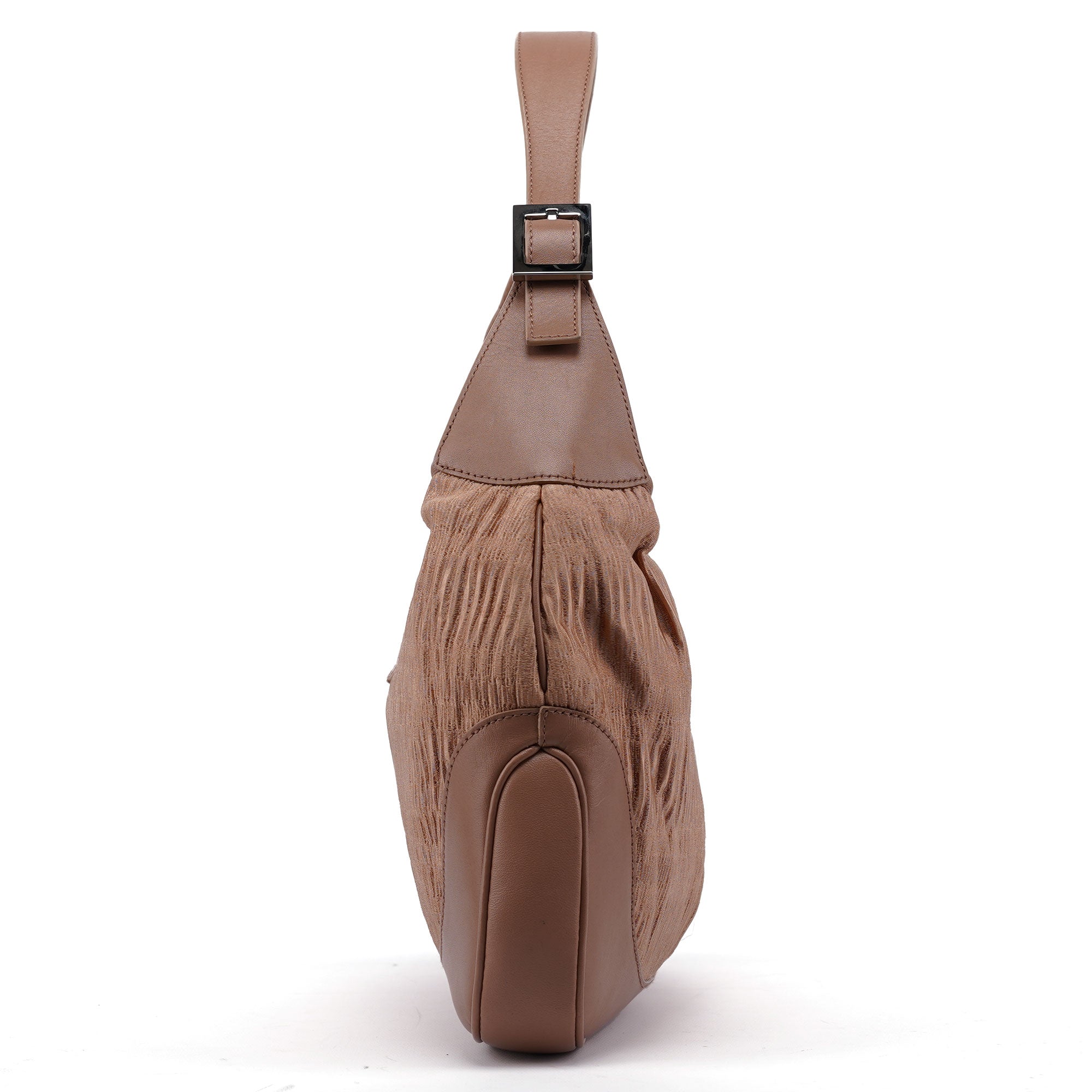 001 3306 Beige Silk Jackie Shoulder Bag