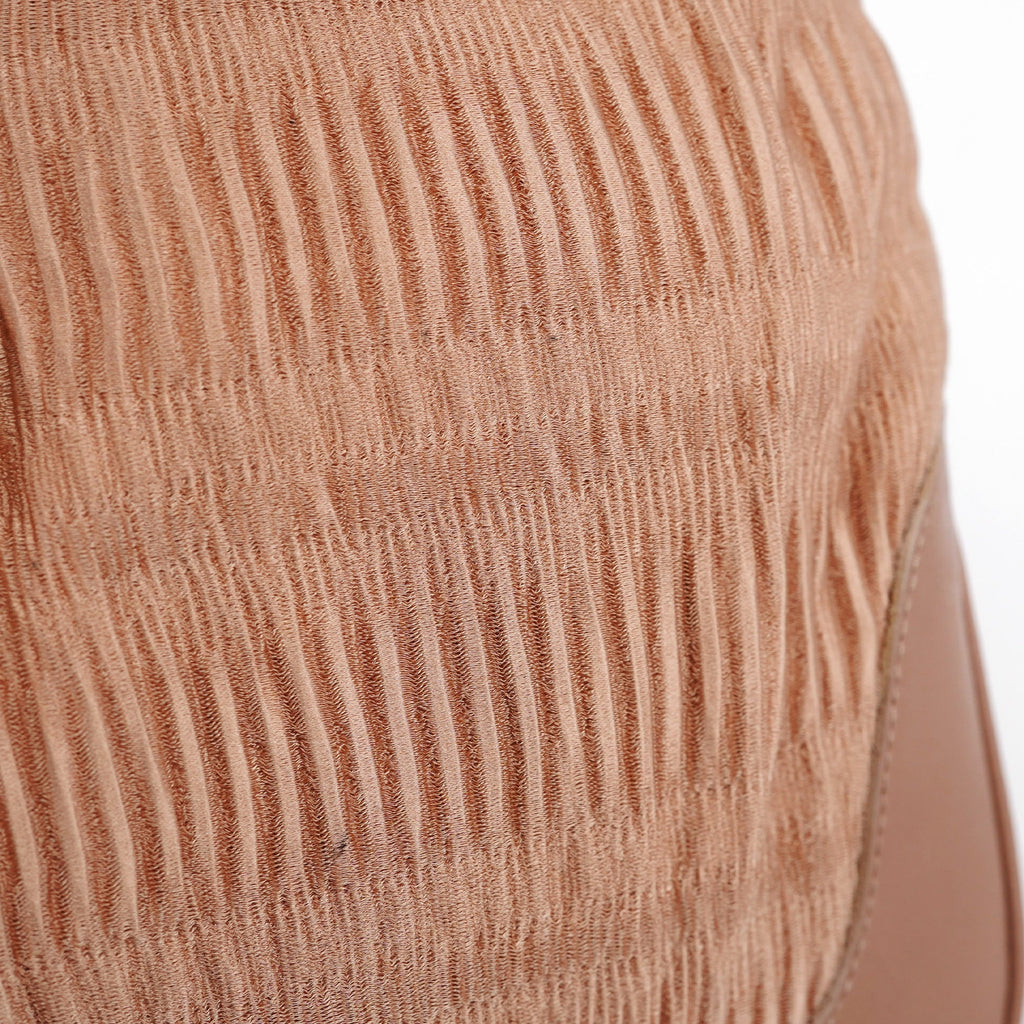 001 3306 Beige Silk Jackie Shoulder Bag